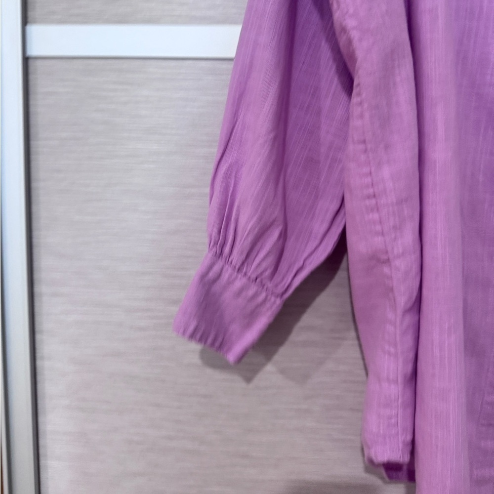 ASOS Purple Oversized Shirt In Size 4 - Picture 4 of 9